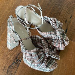 Loeffler Randall Natalia Pleated Platform Sandals